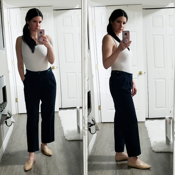 Valentino Pants - Vintage * Valentino Navy Blue Corduroy Pants